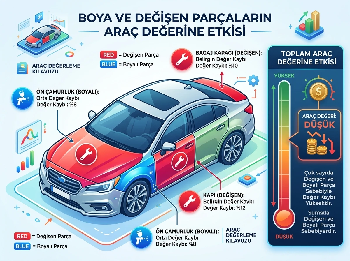 Boya-değişen araç değerleme
