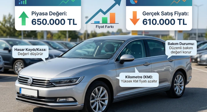 2. El Araç Alırken “Piyasa Değeri” mi “Gerçekleşen Satış Fiyatı” mı Esas Alınmalı?